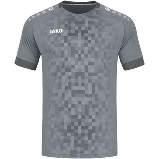 JAKO Sport-Tshirt Trikot Pixel (atmungsaktiv, schnelltrocknend) dunkelgrau Kinder