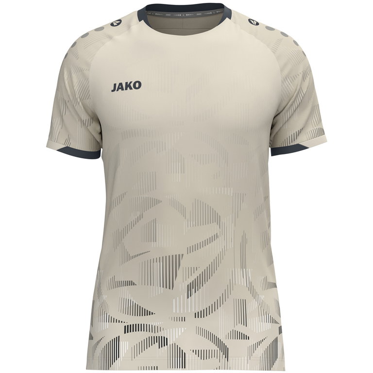 JAKO Sport-Tshirt Trikot Sonic KA (schnelltrocknend, strapazierfähig) grau/schwarz/weiss Kinder