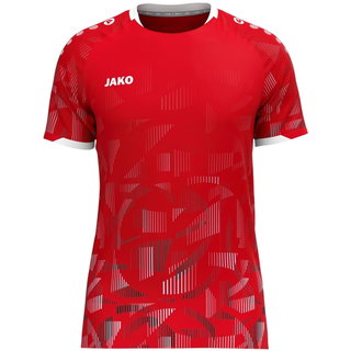 JAKO Koszulka sportowa Trikot Sonic KA (szybkoschnąca, wytrzymała) czerwona/czarna/biała męska