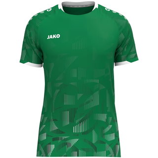 JAKO Sportowa koszulka T-shirt Trikot Sonic KA (szybkoschnąca, wytrzymała) zielona/czarna/biała męska