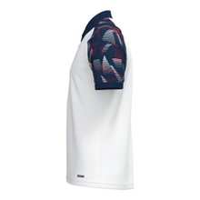 JAKO Sport-Polo Sonic (leicht, atmungsaktiv) weiss/marineblau/rot Herren