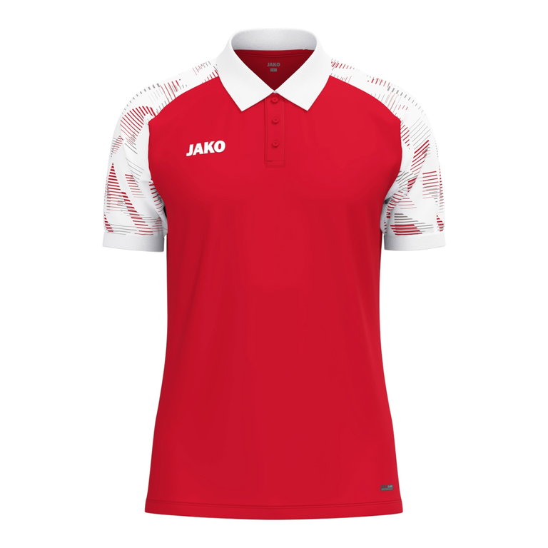JAKO Sport-Polo Sonic (leicht, atmungsaktiv) rot/weiss Herren