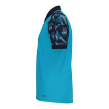 JAKO Sport Polo Sonic (light, breathable) aquamarine/navy blue men's