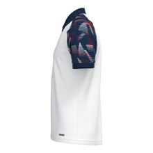 JAKO Sport Polo Sonic (light, breathable) white/navy blue/red boys