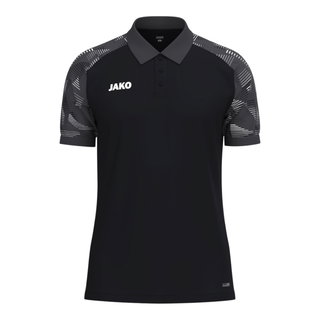 JAKO Sport Polo Sonic (light, breathable) black/anthracite grey boys