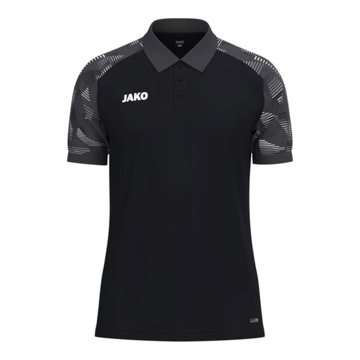 JAKO Sport-Polo Sonic (leicht, atmungsaktiv) schwarz/anthrazitgrau Jungen