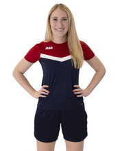 JAKO Sport Shirt Iconic (Polyester Micro Mesh) navy/red Ladies