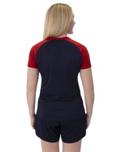 JAKO Sport Shirt Iconic (Polyester Micro Mesh) navy/red Ladies
