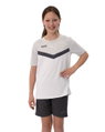 JAKO Sport-Tshirt Iconic (Polyester-Micro-Mesh) weiss/hellgrau/anthrazitgrau Kinder