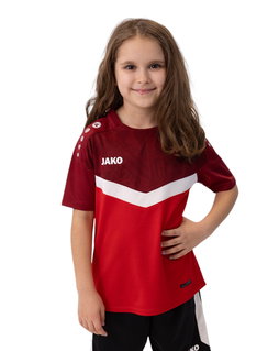 JAKO Sport-Tshirt Iconic (Polyester-Micro-Mesh) rot/weinrot Kinder