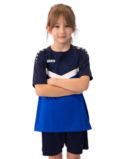JAKO Sport-Tshirt Iconic (Polyester-Micro-Mesh) royalblau/marineblau Kinder