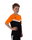 JAKO Sport T-shirt Iconic (Polyester Micro Mesh) black/neon orange children