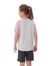 JAKO Sport T-shirt Iconic (Polyester Micro Mesh) light grey/pink/charcoal grey children
