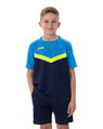 JAKO Sport T-shirt Iconic (Polyester Micro Mesh) navy blue/light blue/yellow Kids