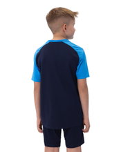 JAKO Sport T-shirt Iconic (Polyester Micro Mesh) navy blue/light blue/yellow Kids