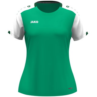 JAKO Sport-Shirt Dynamic (100% rec.Polyester) grün/weiss/dunkelgrün Damen