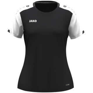 JAKO Sport-Shirt Dynamic (100% rec.Polyester) schwarz/weiss/anthrazitgrau Damen