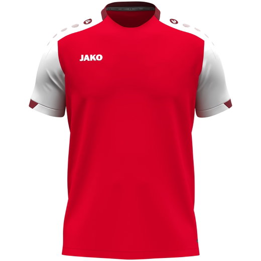 JAKO Sport T-shirt Dynamic (100% recycled Polyester) red/white/dark red Men's
