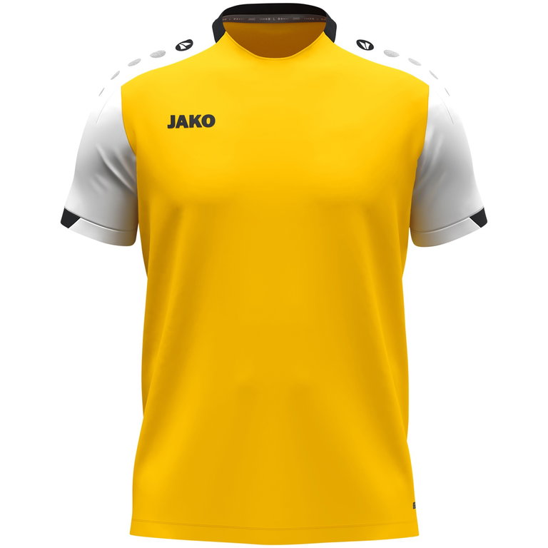 JAKO Sport-Tshirt Dynamic (100% rec.Polyester) gelb/weiss/schwarz Herren