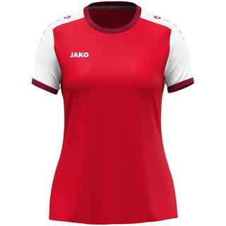JAKO Koszulka sportowa Dynamic (Mikrosiateczka poliesterowa) czerwona/biała damska