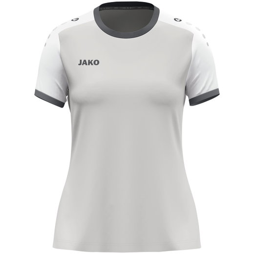 JAKO Sport-Shirt Dynamic Trikot (Polyester-Micro-Mesh) hellgrau/weiss Damen