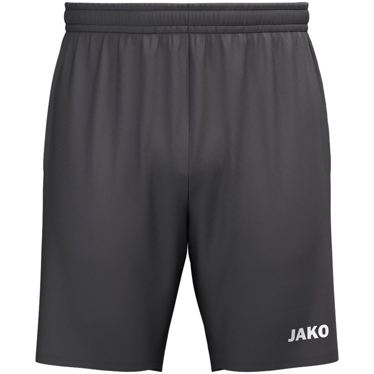 JAKO Sporthose Webshort One (Seitentaschen mit Reißverschluss) kurz anthrazitgrau Kinder