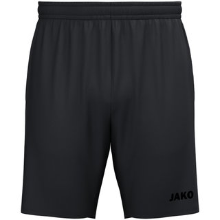 Spodenki sportowe JAKO (Webshort) One (Micro-Twill, boczne kieszenie z zamkiem błyskawicznym) krótkie czarne/czarne dla mężczyzn