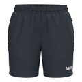 JAKO Sporthose (Webshort) One (Seitentaschen mit Reißverschluss) kurz anthrazitgrau Damen