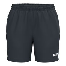 JAKO Sporthose (Webshort) One (Seitentaschen mit Reißverschluss) kurz anthrazitgrau Damen