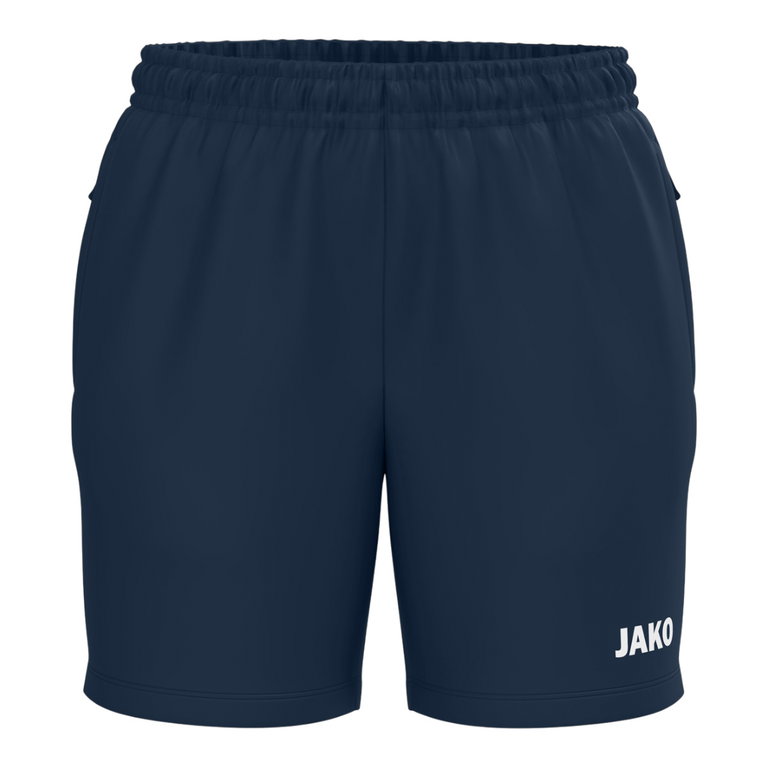 JAKO Sports Shorts (Webshort) One (Side pockets with zip) short navy blue ladies