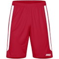 JAKO Sporthose Power (Polyester-Interlock, elastisch, schnelltrocknend) kurz rot/weiss Kinder
