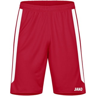 JAKO Sports Pants Power (Polyester Interlock, elastic, quick-drying) short red/white Children
