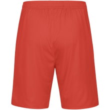 JAKO Sporthose Power (Polyester-Interlock, elastisch, schnelltrocknend) kurz orange/marineblau Kinder