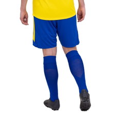 JAKO Sporthose Power (Polyester-Interlock, elastisch, schnelltrocknend) kurz royalblau/gelb Herren