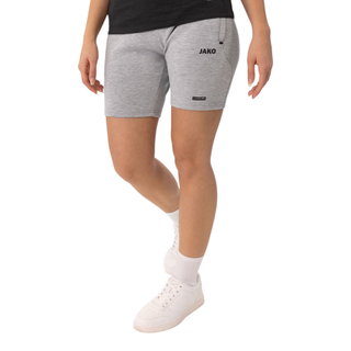 JAKO Spodenki Sportowe Krótkie Premium Basics (Double-Tech-Knit) jasnoszare damskie