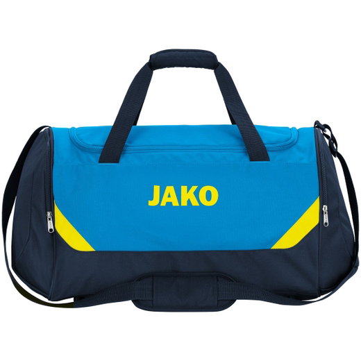 JAKO Sporttasche Iconic (Größe L - 62 Liter) blau/marineblau/gelb