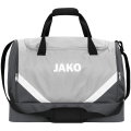 JAKO Sporttasche Iconic mit Bodenfach (Größe M - 60 Liter) hellgrau/anthrazitgrau - 55x27x41cm
