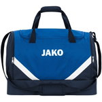 JAKO Torba sportowa Iconic z przegrodą na dno (Rozmiar S - 30 litrów) niebieska/marynarska - 45x24x37cm