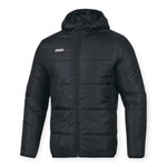 JAKO Steppjacke Basic (wattiert mit Kapuze) schwarz Herren