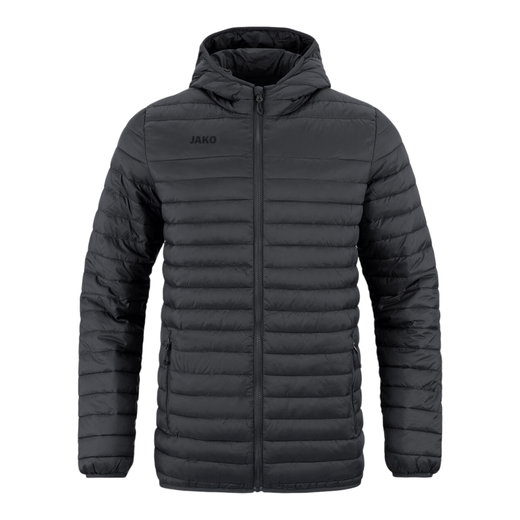 JAKO Steppjacke mit Kapuze (wärmeisolierende Wattierung) schwarz Herren