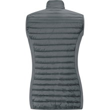 JAKO Quilted Vest Premium (elastic material, side pockets with zipper) dark grey Women
