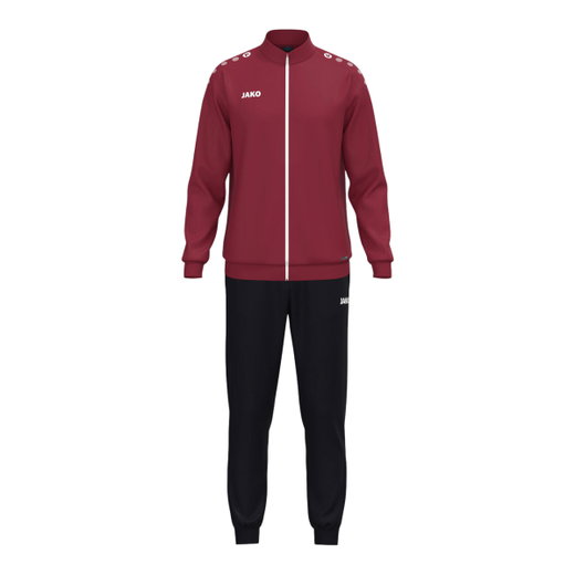 JAKO Trainingsanzug (Polyesteranzug) One - 100% rec. Polyester - bordeauxrot/schwarz Jungen