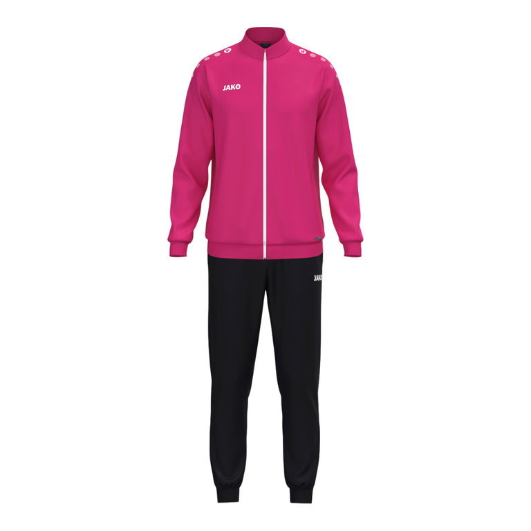 JAKO Trainingsanzug (Polyesteranzug) One - 100% rec. Polyester - pink/schwarz Jungen