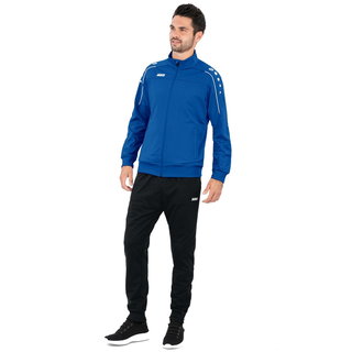 JAKO Dres treningowy z poliestru Classico (kurtka i spodnie, 100% poliester) niebiesko-royalny/czarny męski