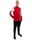 JAKO Trainingsanzug Polyester Dynamic (Jacke und Hose, sportiver Schnitt) rot/weiss/dunkelrot Herren