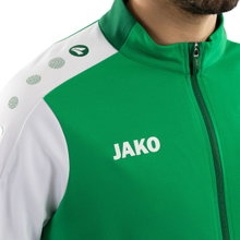 JAKO Training Suit Polyester Dynamic (Jacket and Trousers, sporty cut) green/white/dark green children
