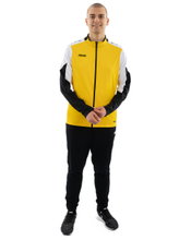 JAKO Training Suit Polyester Dynamic (Jacket and Trousers, sporty cut) yellow/white/black Men's