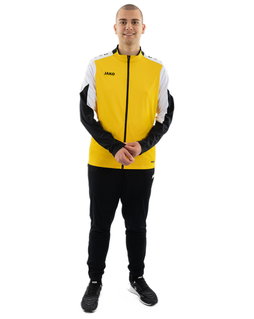 JAKO Training Suit Polyester Dynamic (Jacket and Trousers, sporty cut) yellow/white/black Men's