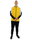 JAKO Trainingsanzug Polyester Dynamic (Jacke und Hose, sportiver Schnitt) gelb/weiss/schwarz Herren