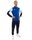 JAKO Trainingsanzug Polyester Dynamic (Jacke und Hose, sportiver Schnitt) royalblau/weiss/marineblau Herren